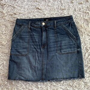 Kut from the Kloth Indigo Denim Mini Skirt size 10